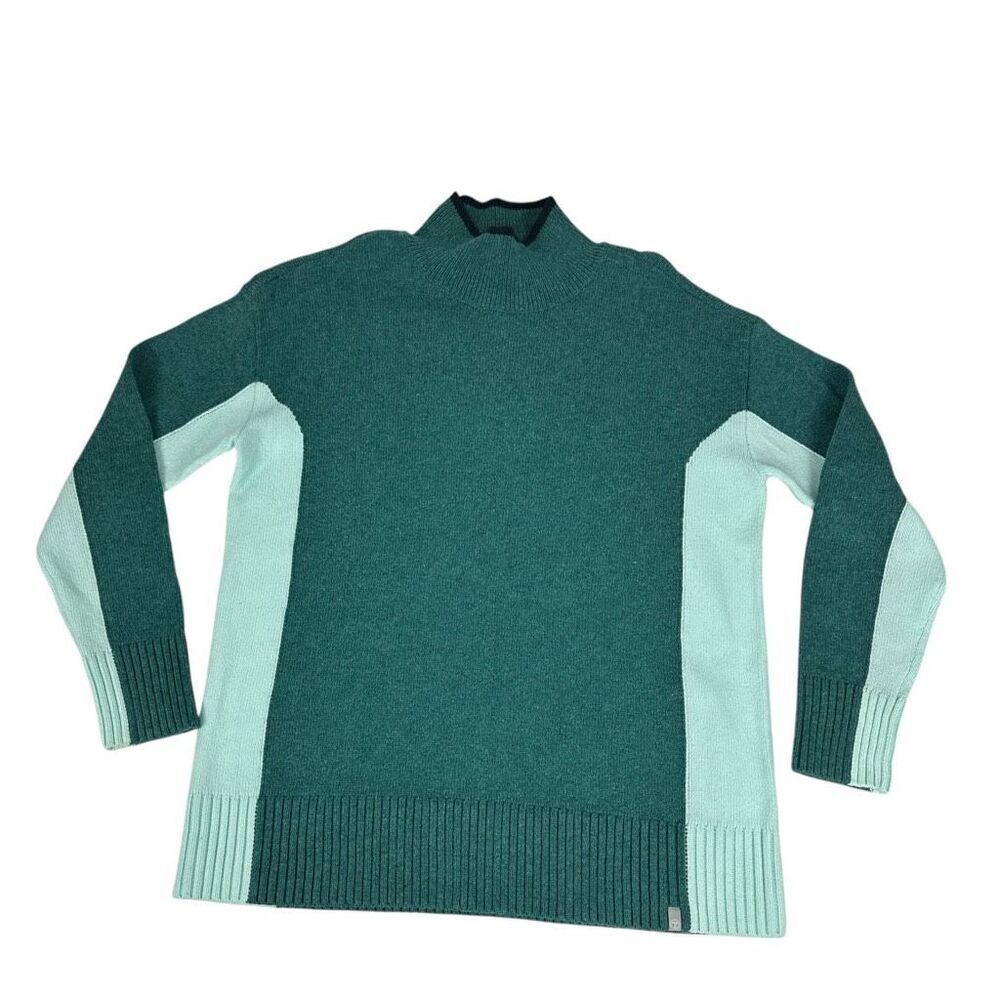 T By Talbots Colorblock Turtleneck Sweater Size M… - image 2